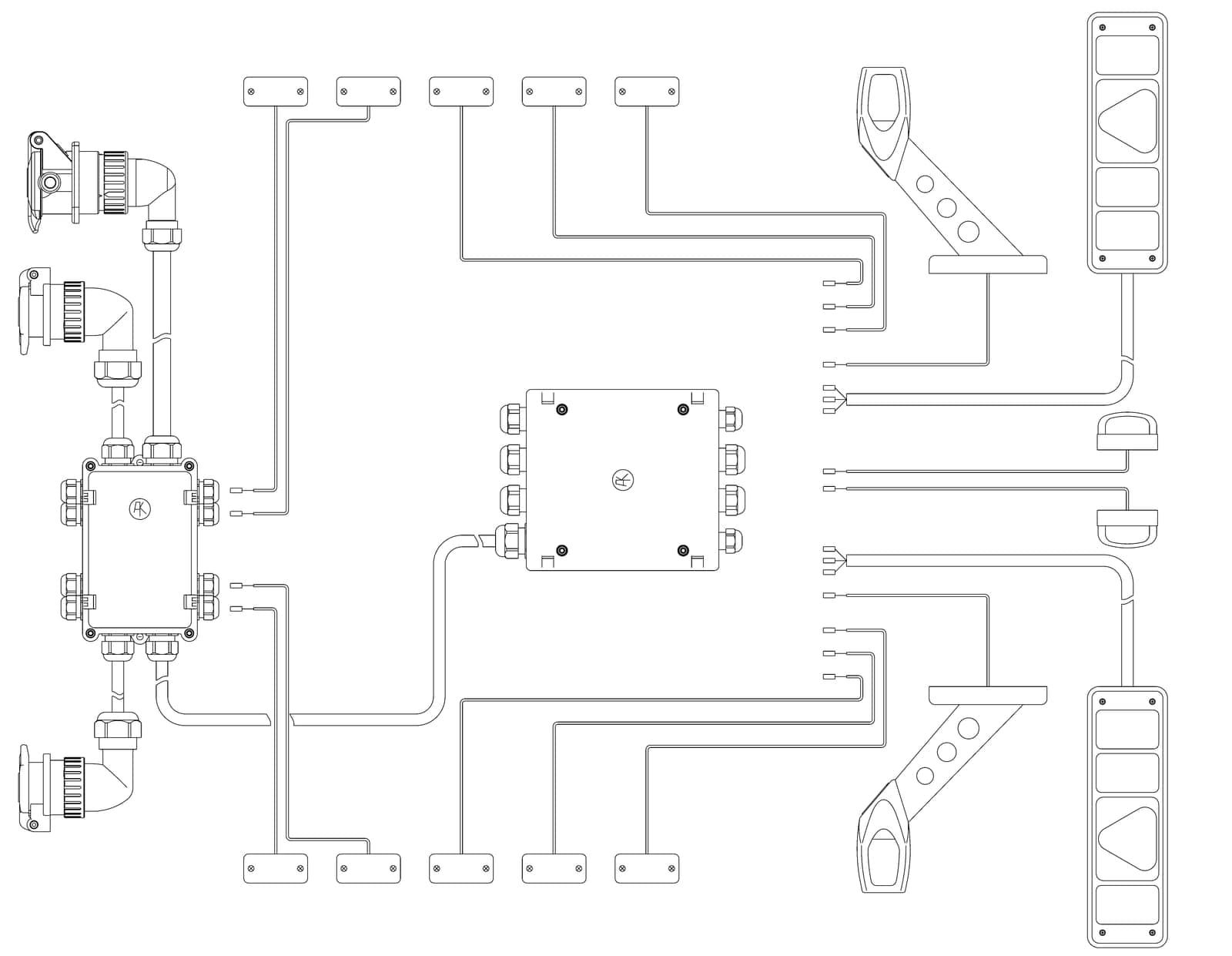 Modular cabling system for trailers