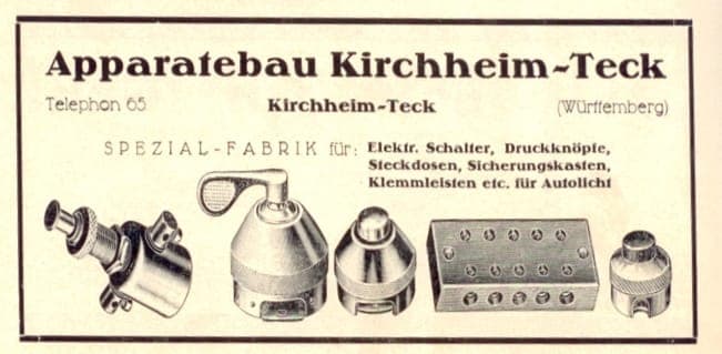 Auszug eines alten Werbeplakats nach Gründung von AK